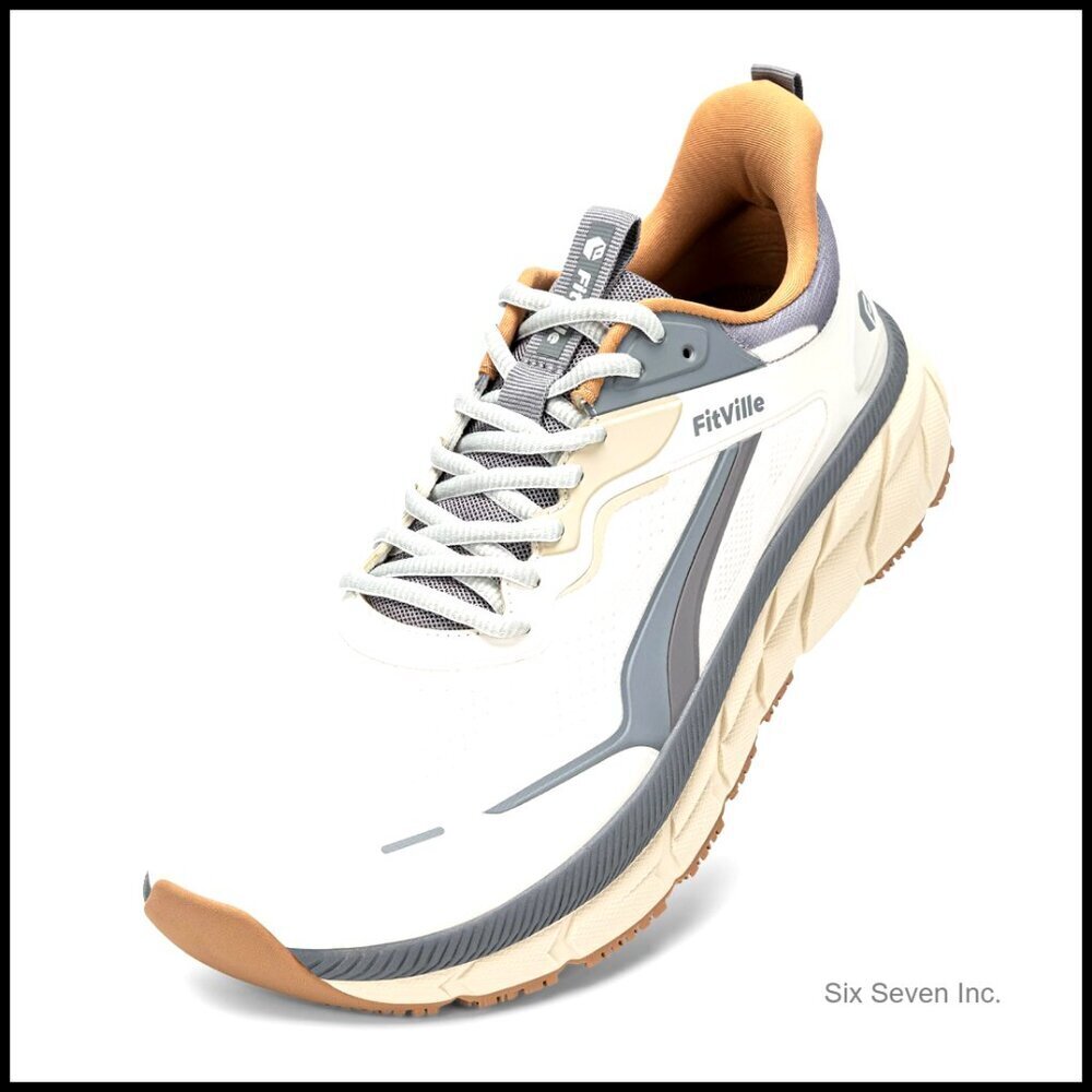 Wide Toe Box Walking Shoes Comfortable Lightweight Running Non Slip Cushioned